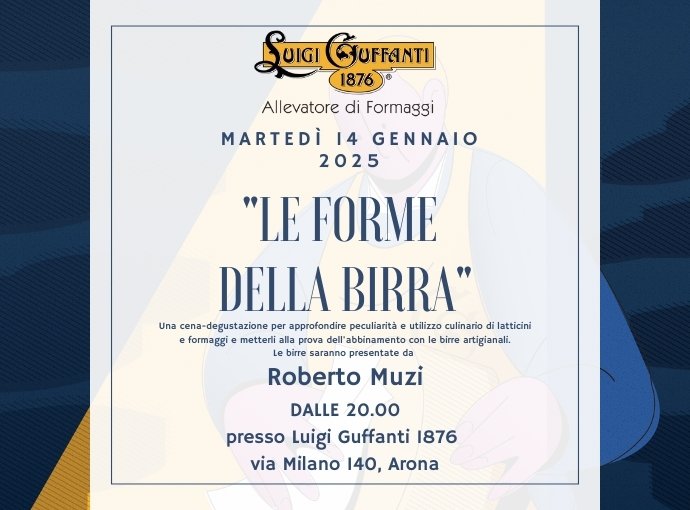 "Le forme della Birra" - Martedì 14 Gennaio 2025